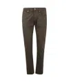 Incotex Belt Loop Jeans In Brown