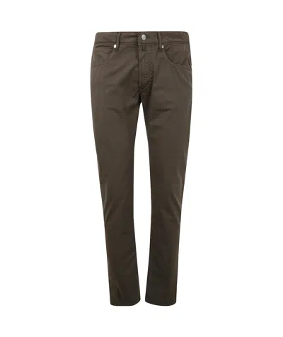 Incotex Belt Loop Jeans In Brown