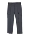 Incotex Tapered Cargo Trousers In Black