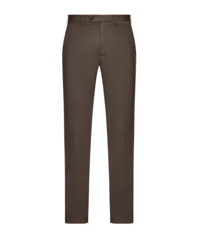 Incotex Belt Loop Track Pants In Brown