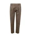 Incotex Pantalone Special Ppt Stretch Solid In Dark Brown