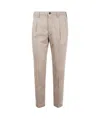 Incotex Classic Trousers Clothing In Walnut