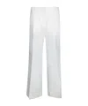Incotex Ilya Ivory Cotton And Linen Trousers In White