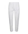 Incotex Belt Ring Casual Pants In White