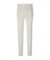 Incotex Belt Ring Casual Pants In White