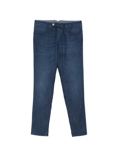 Incotex Belt-loop Pocket Jeans In Blue