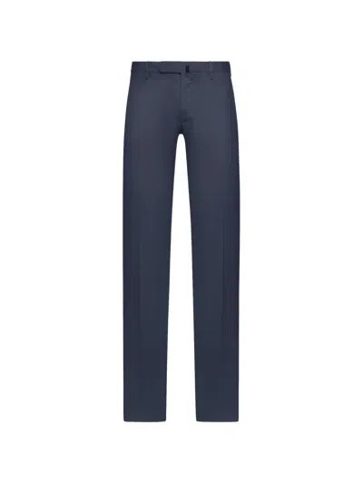 Incotex Belt-loop Pocket Trousers In Blue