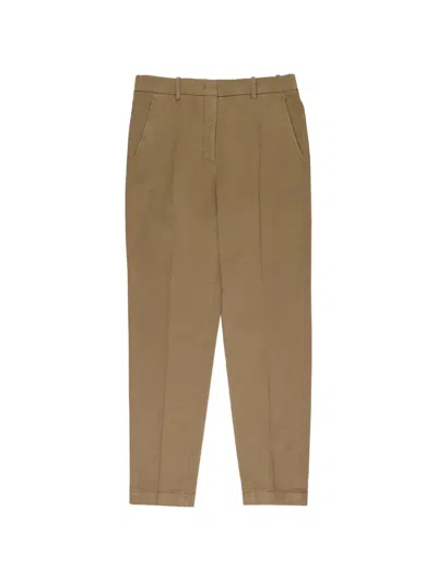 Incotex Belt-loop Trousers In Brown