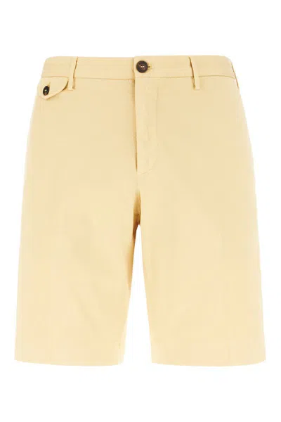 Incotex Bermuda In Yellow