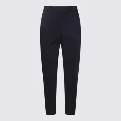 INCOTEX INCOTEX BLACK COTTON PANTS
