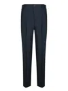 Incotex Black Poplin Carrot Pants In White