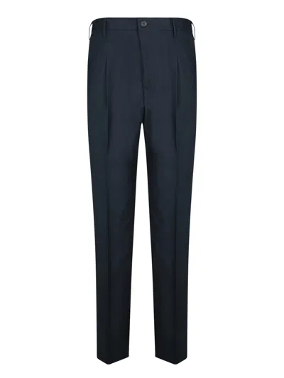 INCOTEX BLACK POPLIN CARROT PANTS