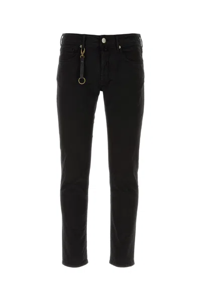 INCOTEX BLACK STRETCH COTTON PANT