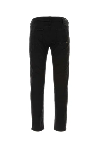 INCOTEX BLACK STRETCH COTTON PANT