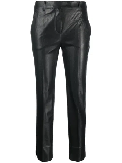 INCOTEX BLACK WIDE LEG PANT
