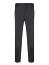 Incotex Sleek Trousers With Tailored Fit And Premium Fabric Finish In Black