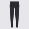 Incotex Trousers Blue And Green In Black