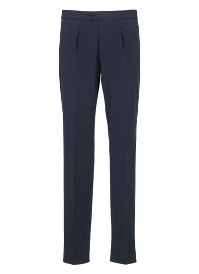 INCOTEX INCOTEX BLUE COTTON PANTS