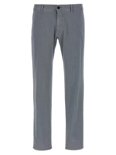 INCOTEX BLUE COTTON TWILL PANTS
