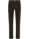 Incotex Blue Division 5 Pocket Stretch Vintage In Brown