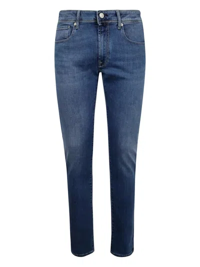Incotex Blue Division 5 Pockets Denim Stretch By