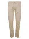 Incotex Blue Division 5 Pockets Denim Stretch In Neutral