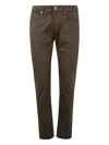 Incotex Blue Division 5 Pockets Denim Stretch In Gray