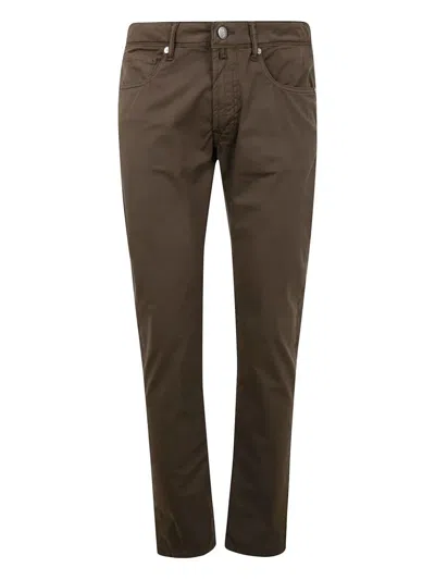 INCOTEX BLUE DIVISION 5 POCKETS DENIM STRETCH,BDPS0003.F17LZ 420 DARK BROWN