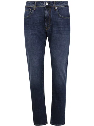 Incotex Blue Division 5 Pockets Denim Stretch Clothing
