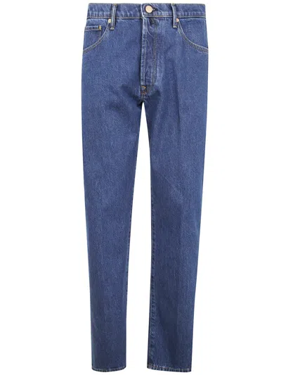 Incotex Blue Division 5 Pockets Denim Stretch Clothing