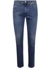 Incotex Blue Division 5 Pockets Denim Stretch Clothing In Blue