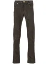 Incotex Blue Division 5 Pockets Ppt Straight Vintage In Brown