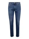 Incotex Blue Division 5 Pockets Denim Stretch Clothing In Blue