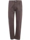 Incotex Blue Division Fit Regular Long Leg 19cm Bottom Jeans Clothing In Brown