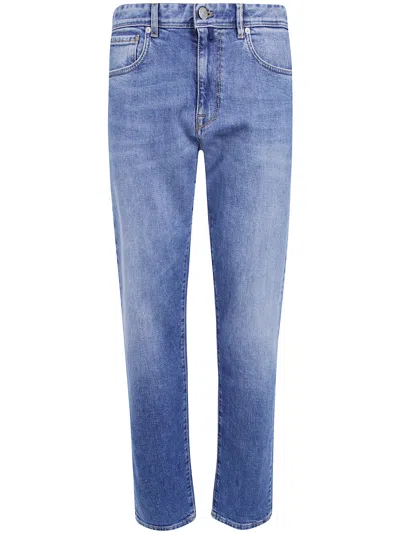 Incotex Blue Division Jeans Straight Fit "br006l.2641c W03a" In Blue