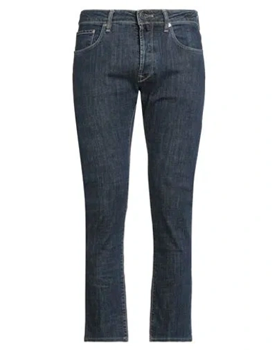 Incotex Blue Division Man Jeans Blue Size 34 Cotton, Elastane