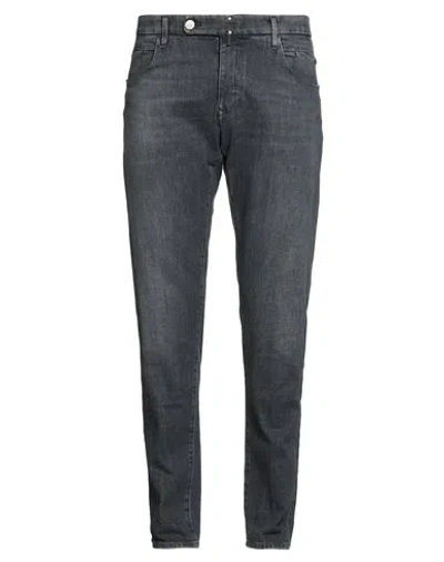 Incotex Blue Division Man Jeans Blue Size 38 Cotton, Elastane In Black