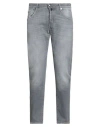 Incotex Blue Division Man Jeans Grey Size 35 Cotton, Elastane In Gray