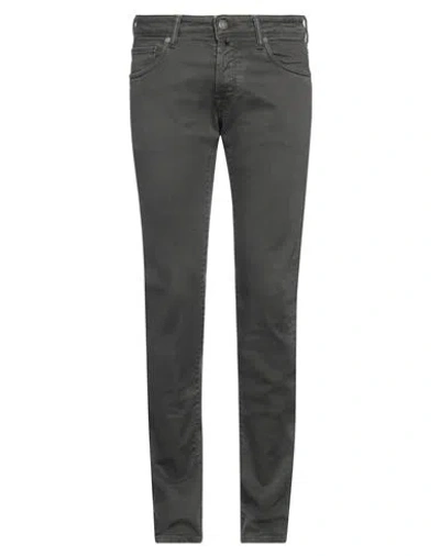 Incotex Blue Division Man Jeans Military Green Size 31 Cotton, Elastane
