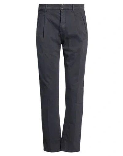 Incotex Blue Division Man Jeans Navy Size 31 Cotton, Elastane In Black