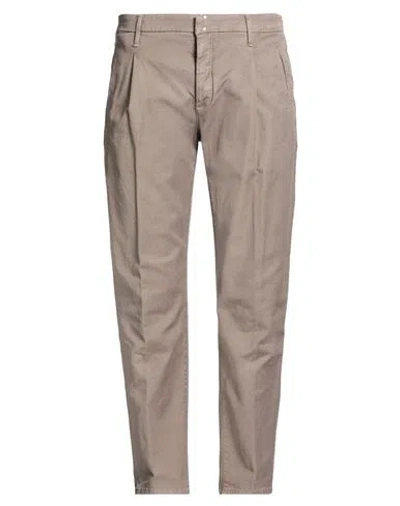 Incotex Blue Division Man Jeans Taupe Size 40 Cotton, Linen, Elastane In Brown