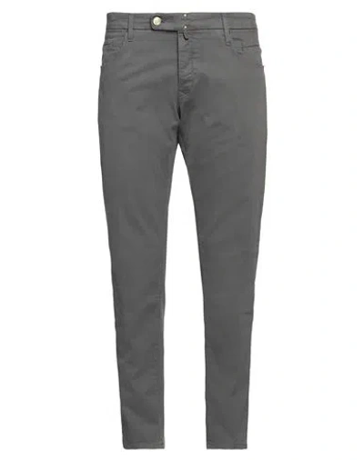 Incotex Blue Division Man Pants Charcoal Size 38 Cotton, Elastane
