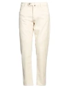 Incotex Blue Division Man Pants Cream Size 34 Cotton, Cashmere, Elastane In White