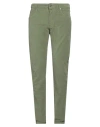 Incotex Blue Division Man Pants Military Green Size 35 Cotton, Elastane
