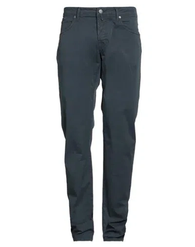 Incotex Blue Division Man Pants Navy Size 32 Cotton, Elastane