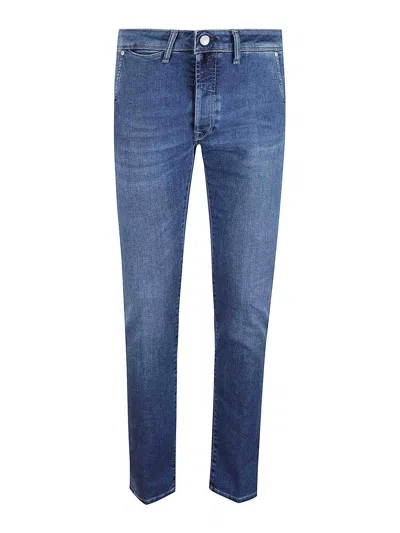 Incotex Blue Division Pantalone In Cotone Denim Stretch