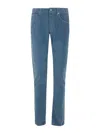 Incotex Blue Division 5 Pocket Stretch Vintage In Blue