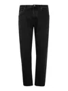 Incotex Blue Division 5 Pockets Stretch Vintage In Black