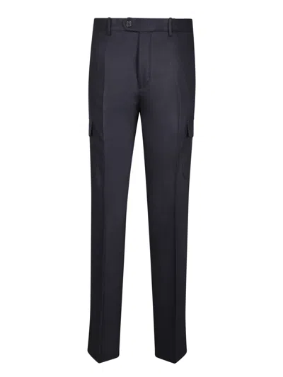Incotex Blue Flannel Cargo Pants