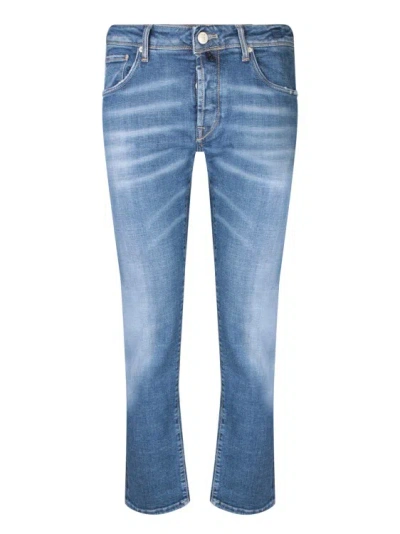 Incotex Blue Jeans With Distressed Effect